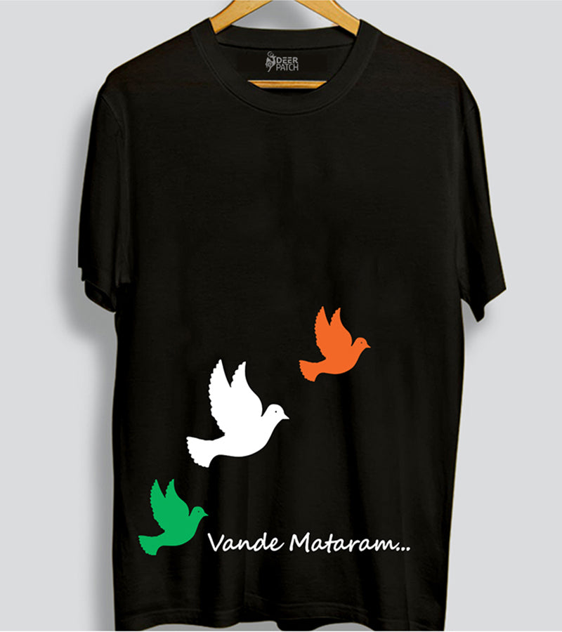 Vande Mataram Bird Men T-shirts  \ 170 GSM