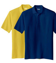 Load image into Gallery viewer, Pack of 2 Combo Polo Men T-shirt  Yellow &amp; Navy blue
