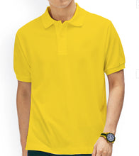 Load image into Gallery viewer, Om Namah Shivay Yellow Polo T-shirt

