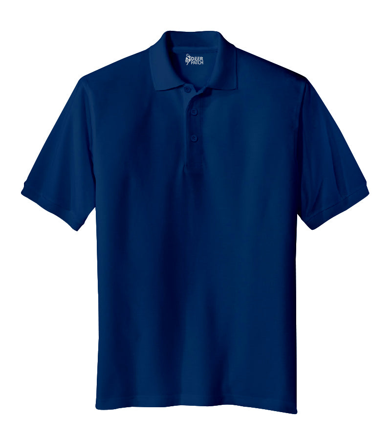Plain Royal Blue Polo Men T-shirt