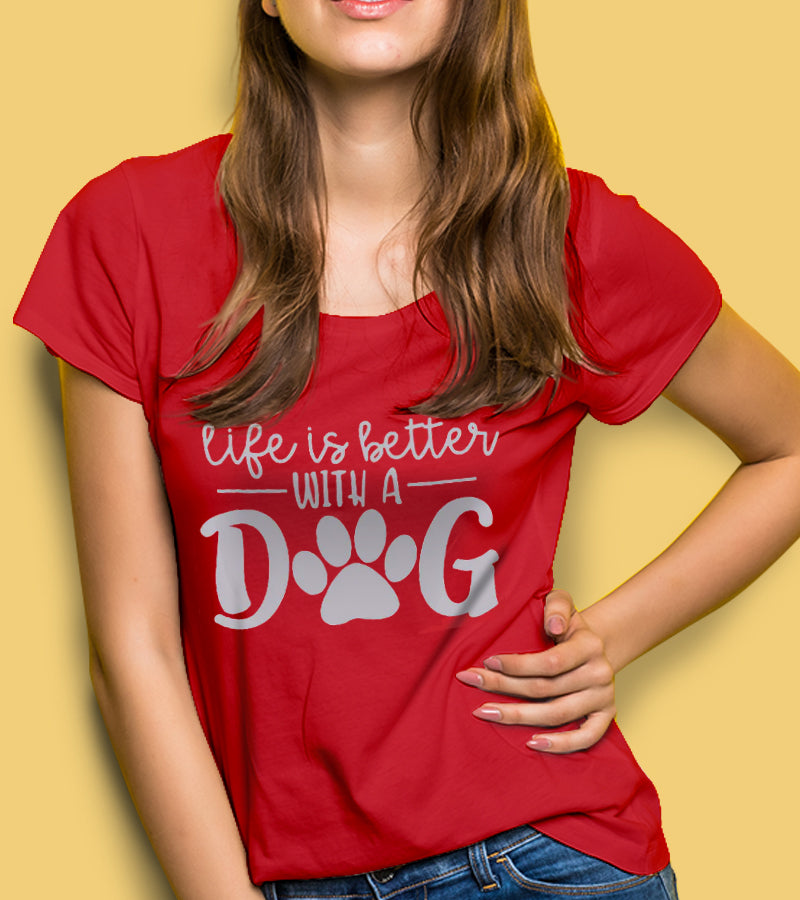 Life Is Better With a Dog Women Top