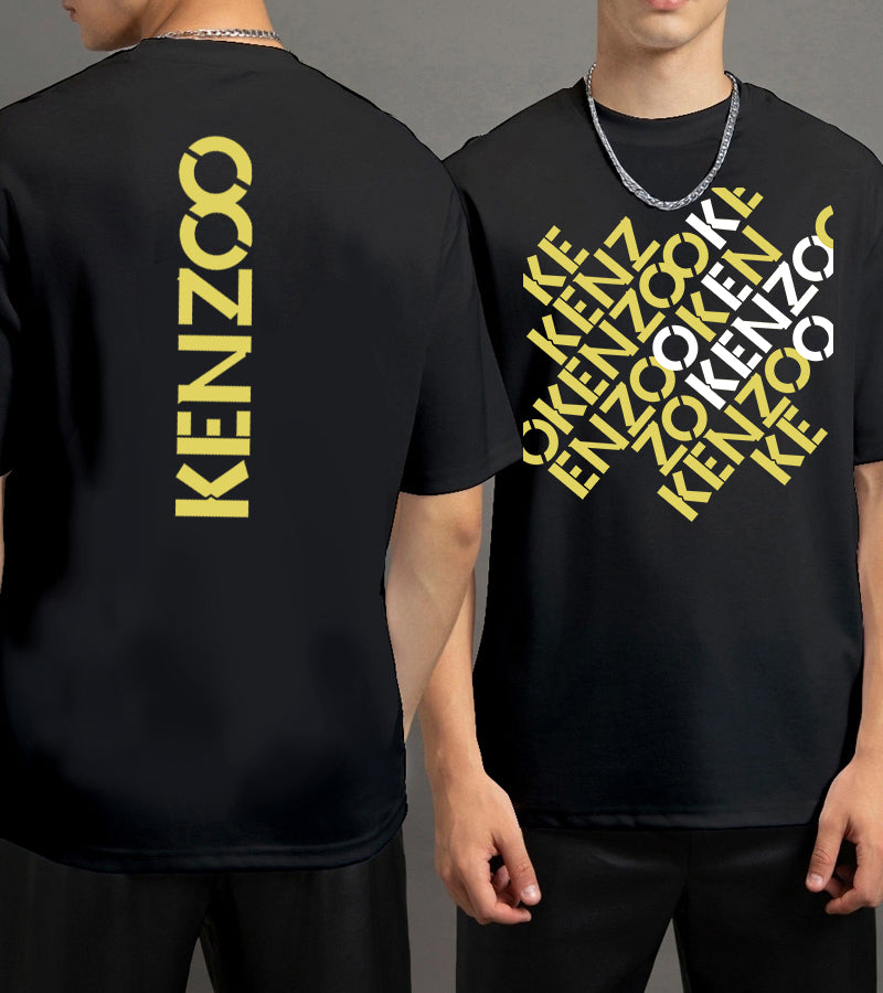 Kenzoo Front Back Side Printed Men T-shirt
