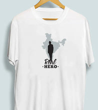 Load image into Gallery viewer, Pack of 2 T-shirts | Real Hero - White | Flag India - White
