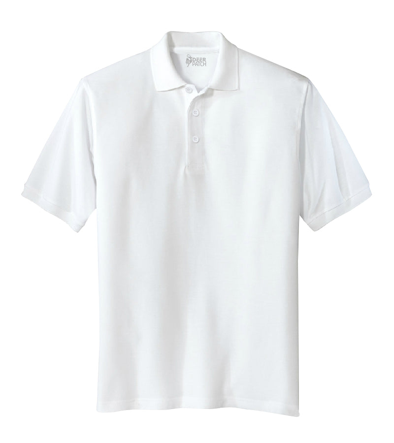 Plain White Polo Men T-shirt