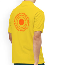 Load image into Gallery viewer, Om Namah Shivay Yellow Polo T-shirt
