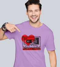 Load image into Gallery viewer, Life is a Mix-Tape Yellow T-Shirt
