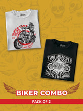 Load image into Gallery viewer, Pack of 2 | Bikers Combo Men T-Shirt | Deer Patch

