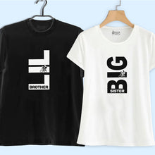 Load image into Gallery viewer, Lil Brother Big Sister Black/White T-shirts

