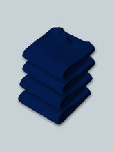 Load image into Gallery viewer, Pack of 4  - Royal Blue Combo T-Shirt | Deer Patch
