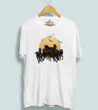 Load image into Gallery viewer, Seven Horse Metallic Gold Men T-shirt
